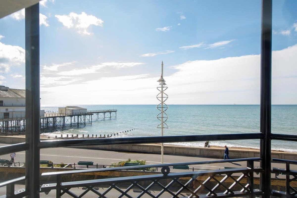 Panoramic Sea Views In Beachfront Apt W Balcony Bognor Regis Eksteriør bilde